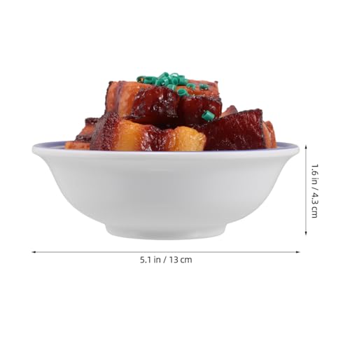 YARNOW Fake Braised Pork Belly 5.11 Inch Realistic Simulated Food Model for Photography Props Restaurant Display and Kitchen Decor