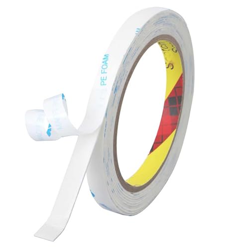 Double Sided Tape Heavy Duty, 0.5in×10ft Picture Hanging Strips for Posters, Removable Waterproof No Wall Damage Foam Tape, Adhesive Mounting Tape for Paint Wall - size: 1/2in×10ft