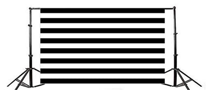 AOFOTO 10x6ft Black and White Striped Photography Backdrop Streak Textured Background Birthday Party Decoration Photo Studio Props Baby Shower Banner Adult Elder Girl Boy Wallpaper - size: 10x6ft