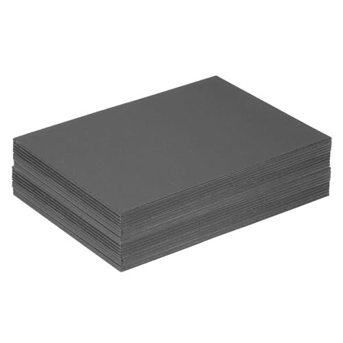 PATIKIL 7x5x0.08" Chipboard Sheets, 20Pcs 80PT Thick Book Board Binders Board Sturdy Bookbinding Supplies for Book Binding Cover, Black - color: Black, size: 7x5x0.08"