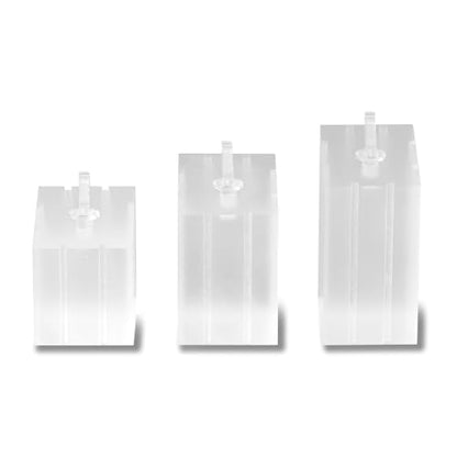 3 Piece Acrylic Ring Display Stand Ring Holder Jewelry Display Holders Showcase (Matte) - color: Matte White