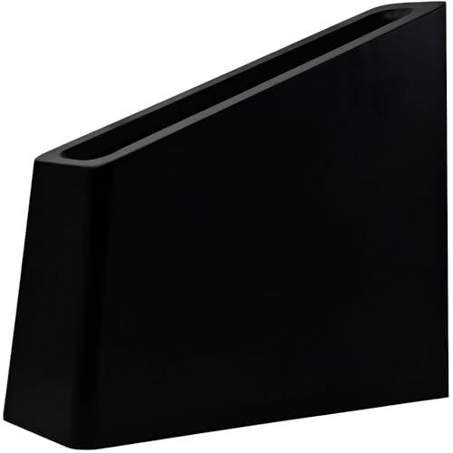 Resafy Magnetic Knife Wooden Block Knife Display Holder Rack Double Side Magnetic Stands with Strong Enhanced Magnets Kinves Strip Magnetic Knife Holder - color: Black