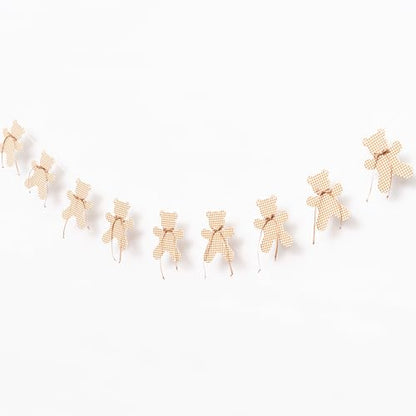 ZAIBIANHAO We Can Bearly Wait Banner - Teddy Bear Gender Reveal Party Garland For Baby Shower, Neutral Boho Bear Theme Birthday Party Hanging Banner Photo Props - color: cloth bear brown