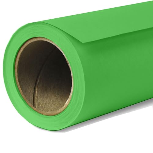 Savage Seamless Paper Photography Backdrop - Color #46 Tech Green, Size 26 Inches Wide x 36 Feet Long, Backdrop for Tabletop Product Photography and Crafting - Made in USA - color: Tech Green, size: 26 in x 36 ft