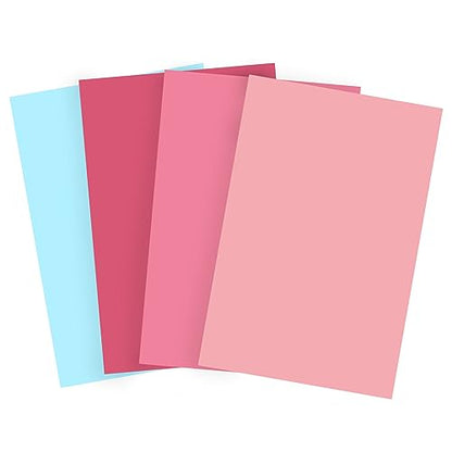 Bessie Bakes Malibu Solid Color Roll-Up 2 Feet x 3 Feet Photography Backdrops 4 Pack - color: Blush, Flamingo, Rose, Diamond