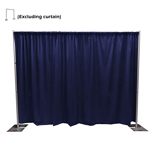 Pipe and Drape Adjustable Uprights, Crossbars,Bases & Hangers - Drape Systems for Backdrops, Trade Shows, Events, Photo Booths and Decorations by CITNAMOR (10' Tall x 10' Wide Kit) - size: 10' Tall x 10' Wide Kit