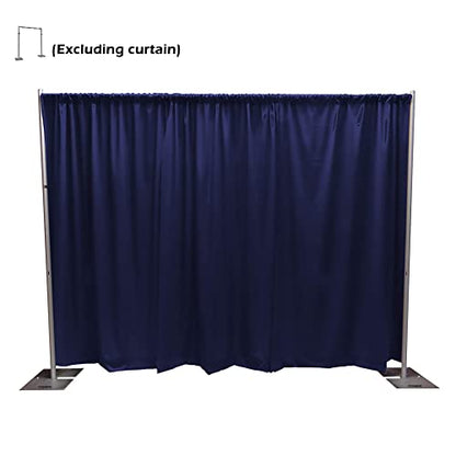 Pipe and Drape Adjustable Uprights, Crossbars,Bases & Hangers - Drape Systems for Backdrops, Trade Shows, Events, Photo Booths and Decorations by CITNAMOR (10' Tall x 10' Wide Kit) - size: 10' Tall x 10' Wide Kit