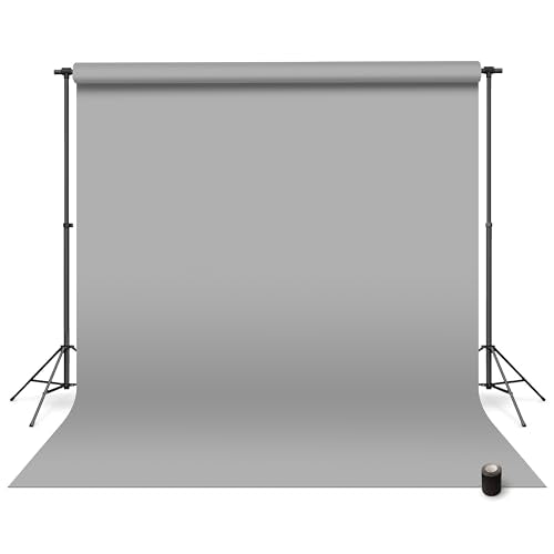Denny Mfg - Seamless Paper Backdrop for Photoshoot with Free Gaffer Tape – Oyster Grey Photography Paper Roll Background with Matte Finish for Studio, Video & Content Creation – (53 in x 36 ft) - color: Oyster Gray, size: 53 in x 36 ft