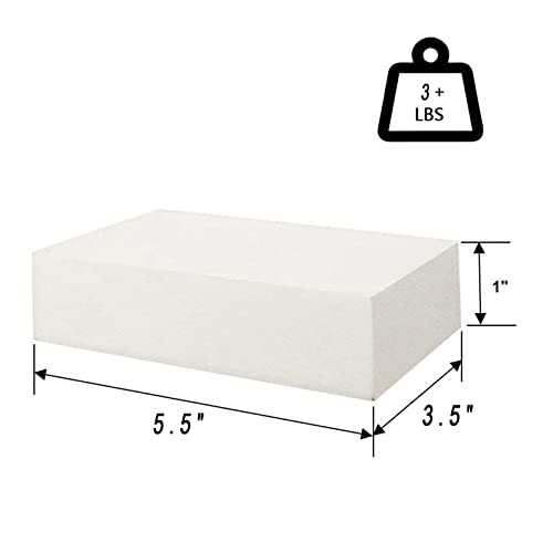 HAO Small Floating Shelf 6 inch Wall Mounted Mini Hanging Display Shelves for Living Room Bedroom Bathroom Set of 3 White - color: White, size: 5.5 Inch,Set of 3