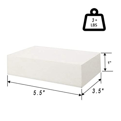 HAO Small Floating Shelf 6 inch Wall Mounted Mini Hanging Display Shelves for Living Room Bedroom Bathroom Set of 3 White - color: White, size: 5.5 Inch,Set of 3