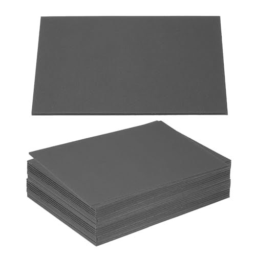 PATIKIL 7x5x0.08" Chipboard Sheets, 20Pcs 80PT Thick Book Board Binders Board Sturdy Bookbinding Supplies for Book Binding Cover, Black - color: Black, size: 7x5x0.08"