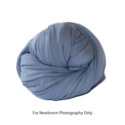 Zeroest Newborn Photography Stretch Wrap Boy Girl Baby Wraps Photography Props Baby Photo Prop Stretch Blanket for Baby (Blue) - color: Blue