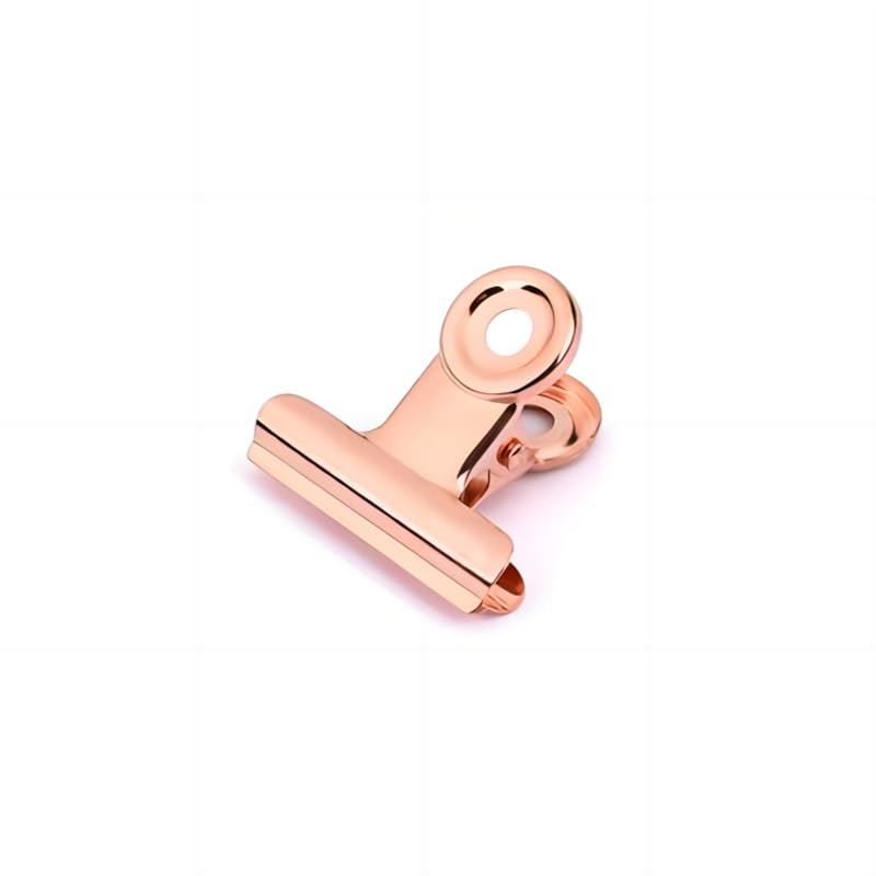Small Bulldog Clips Rose Gold - Coideal 30 Pcs Mini Metal Binder Bull Clips Hinge Paper Clip Office Clamps for Picture Photos (22mm) - color: Rose Gold