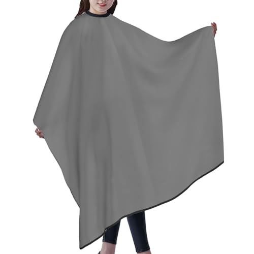 Custom Barber Cape Unisex Salon Hair Cutting Capes Add Your Image Logo Haircut Kit Personalized Stylist Tool - color: Gray