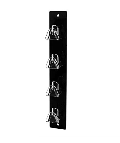 Marketing Holders 2 Pack Safety Glasses Holder 4 Pair Acrylic Wall Mount with Hardware Home Goods Retailers Warehouse Facilities Carpenters Woodworkers Welders Electricians Low Maintenance Black - size: 4 Tier Black