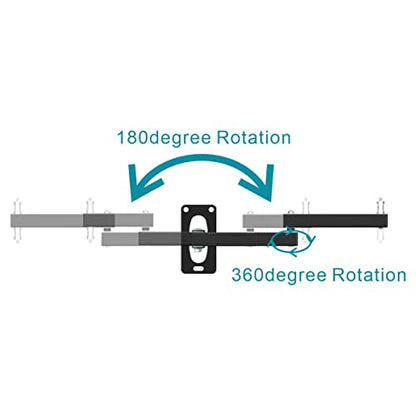 Photographic Wall Mounting Boom Arm Stand: Fold Extend Adjustable 12in Long Bracket,Heavy Duty Wall Mount,Multi Angle,for Photography Strobe Light Monolight,Softbox,Ring Light,Live Broadcast