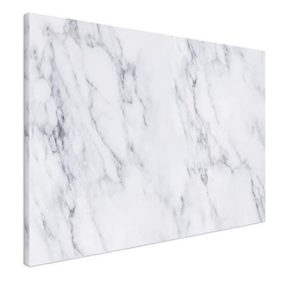 Navaris Magnetic Dry Erase Board - 24 x 36 inches Decorative White Board for Wall with Printed Design, Includes 5 Magnets and Marker - White Marble - style: White Marble