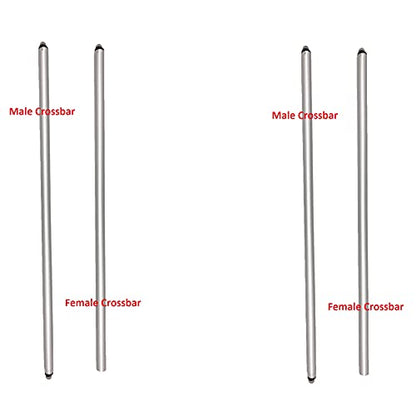 Pipe and Drape Backdrop Photobooth Wedding Party Convention Tradeshow Kit Framework ONLY (Cross Bar 7'-12') - size: Cross Bar 7'-12'