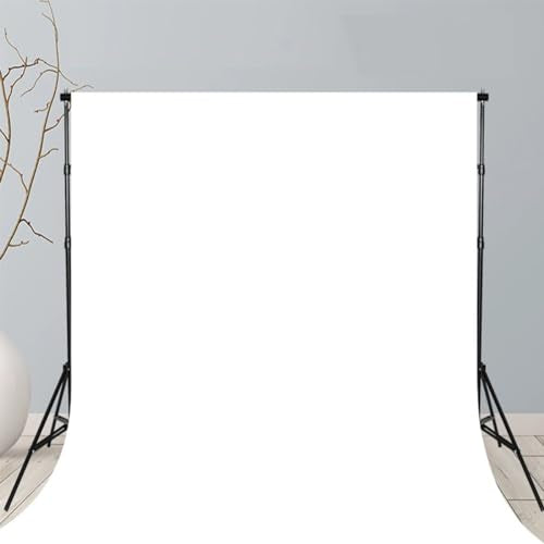 Solid Photography Backdrop Background Chromakey Muslin Portrait Background Screen for Photo Video Studio… (White, 6x9ft) - color: White, size: 6x9ft