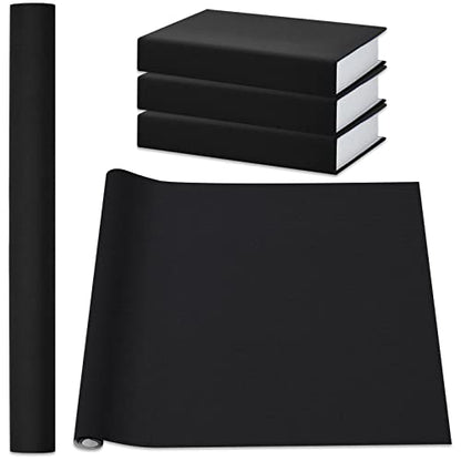 PerKoop Book Cloth for Book Binding 40 x 16 Inch Fabric Surface Paper Backed Bookcover Archival European Durable Strong Bookbinding Supplies Cover Books Album Scrapbooking (Black, Suede Fabric) - color: Black