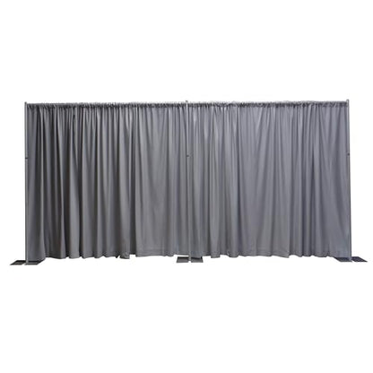 OnlineEEI Pipe & Drapes Portable Stand Kit, 8FT x 20FT Photo Backdrop Set with Portable Stand, Photography Background for Weddings, Birthday Parties, Business Events (Gray) - color: Gray