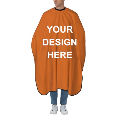 Custom Barber Cape Unisex Salon Hair Cutting Capes Add Your Image Logo Haircut Kit Personalized Stylist Tool - color: Chocolate