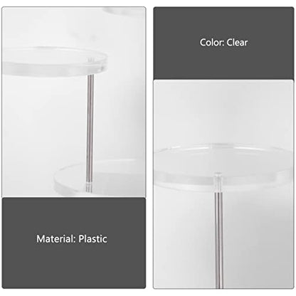 ULTECHNOVO Acrylic Display Stand 3X3 Inch Clear Riser for Home & Retail Showcase Compact Multi-Layer Display Shelf for Rings Necklaces Bracelets Watches