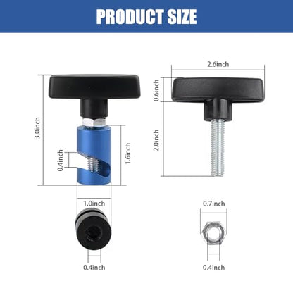 UGSHY 1 PC M12 x 1.25 Car Modification Hood Prop Accessories, Metal Anti-Pinch Vehicle Hood Prop Tool, Universal Automotive Hood Trunk Tailgate Lift Support Holder for Truck SUV Car (Blue) - color: Blue