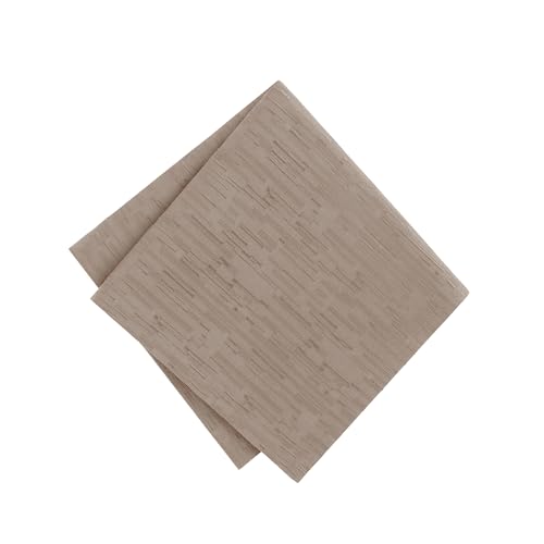 Elrene Home Fashions Continental Solid Texture Water and Stain Resistant Fabric Dining Napkins, Set of 4, 17"x17", Taupe - color: Taupe, size: 17" x 17" (Set of 4)