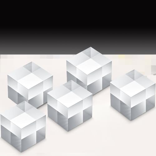 Remerry 16 Pcs Clear Acrylic Cube Blocks Square Display Block Clear Polished Acrylic Stamp Blocks Jewelry Display Stand Ring Showcase Holder Base(1 x 1 x 1 Inch) - size: 1 x 1 x 1 Inch