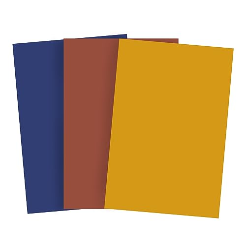 Bessie Bakes Muted Modern Solid Color Roll-Up 2 Feet x 3 Feet Photography Backdrops 3 Pack - color: Bluejay, Rust, Marigold