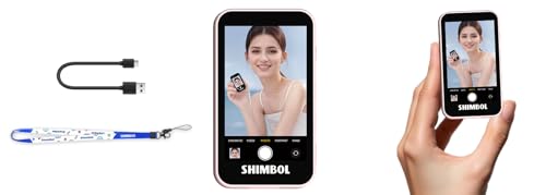 Wireless Mobile Monitor Vlog Selfie Screen for iPhone & Android， Content Creator Essentials ，Supports Screen Zoom ，Back Camera Monitor Vlogging Kit for iPhone ，Content Creator Essentials (Pink) - color: Pink