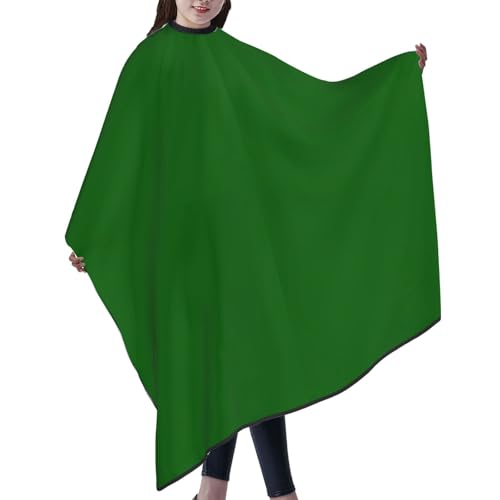 Custom Barber Cape Unisex Salon Hair Cutting Capes Add Your Image Logo Haircut Kit Personalized Stylist Tool - color: Dark Green