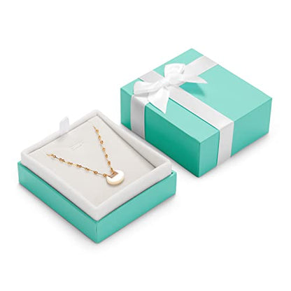 Oirlv Velvet Pendant Necklace Gift Box Long Chain Display Case - size: Necklace/Pendant Box