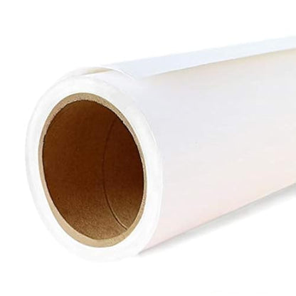 Seamless Photo Photography Background Paper Backdrop for Photoshoot, Videos, YouTube, Livestream, 107" x36', Arctic White - color: Arctic White