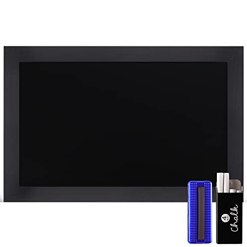 HBCY Creations Rustic Black Magnetic Wall Chalkboard, Small Size 11" x 17", Framed Decorative Chalkboard - Great for Kitchen Decor, Weddings, Restaurant Menus and More! … (11" x 17")… - color: 3 - Black, size: 11"W x 17"H