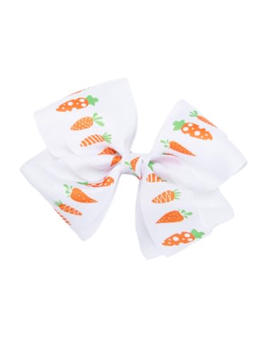 Baby Girls Carrot Hair Clips Pin Easter Bunny HairClips Carrot Hair Barrettes Pin JHE27 (Big Bow) - color: Big Bow