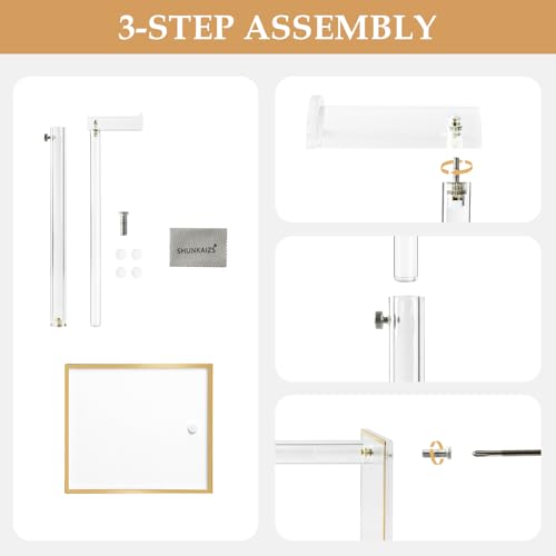Acrylic Purse Display Stands, 14"-24" Adjustable Height Handbag Holder, Clear Purse Rack Stands for Closet Retail, Durable Gold Trim Hanging Bag Wallet Jewelry Necklace Organizer Stand(PATENT PENDING) - size: 1-pack, L (13.5"-24")