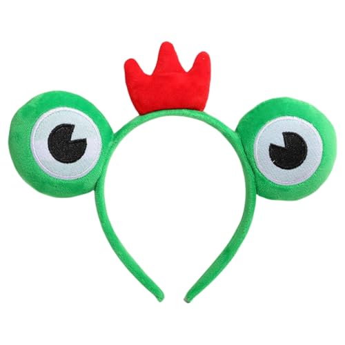 Crowns Hairbands For Photo Studio Halloween Eye-catching Props For Easter Adorkable Party Daily Wear - color: A Dark Green Frog Re Cr