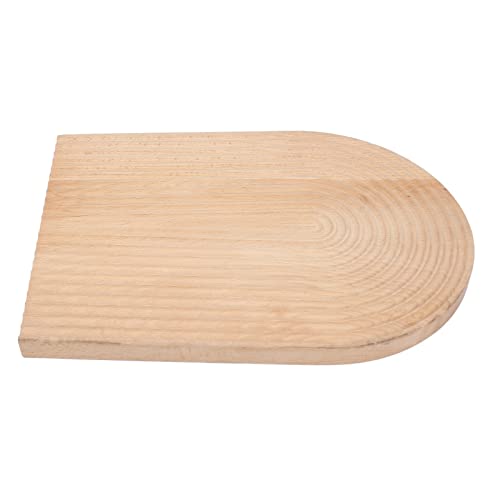 Wooden Bread Dessert Tray, Multifunction Ser Tray, Wood Geometric for Bread Cutting Board, Food Photography Background, T with (Ellipse)