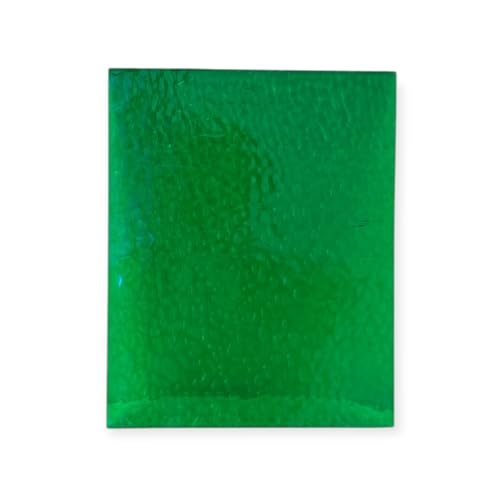 Wissmach Stained Glass Sheet and Mosaic Glass: Green English Muffle (8"x6"-1 Sheet) | Curated by BiNARi Glass Studio
