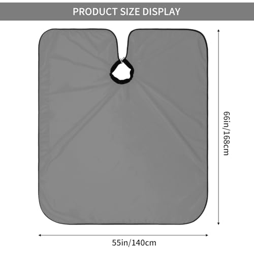 Custom Barber Cape Unisex Salon Hair Cutting Capes Add Your Image Logo Haircut Kit Personalized Stylist Tool - color: Gray