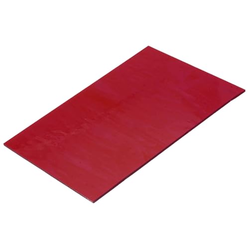 MECCANIXITY Stained Glass Sheet Mosaic Tile 7.9 Inch x 5.9 Inch Red Stained Glass Sheets for Crafts DIY Art Project - color: Red