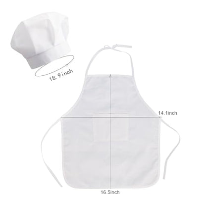 TINAYAUE Newborn Photography Prop Cute Baby Chef Outfits 5-12 Months White Chef Hat Apron Set Little Boys Girls Costume - color: 5-12 Months Boy