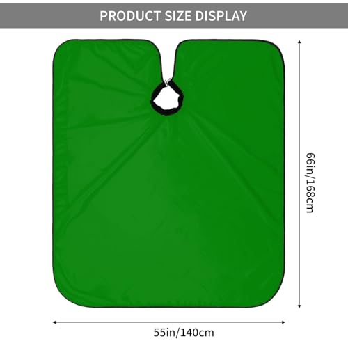 Custom Barber Cape Unisex Salon Hair Cutting Capes Add Your Image Logo Haircut Kit Personalized Stylist Tool - color: Green