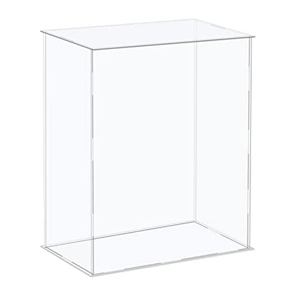 MECCANIXITY Acrylic Display Case Plastic Box Cube Storage Box Clear Assemble Showcase 12.2x6.3x16.1 Inch for Collectibles - size: 12.2x6.3x16.1 Inch