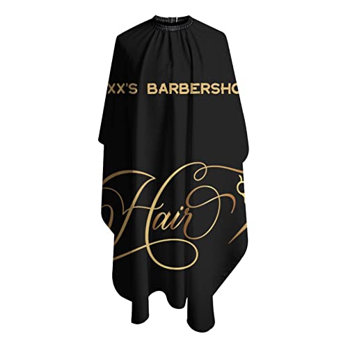 Custom Waterproof Barber Cape Personalized Text Barber Shop Salon Cape for Men Customized Hair Cutting Cape - color: Barbershop