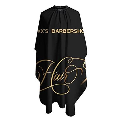 Custom Waterproof Barber Cape Personalized Text Barber Shop Salon Cape for Men Customized Hair Cutting Cape - color: Barbershop