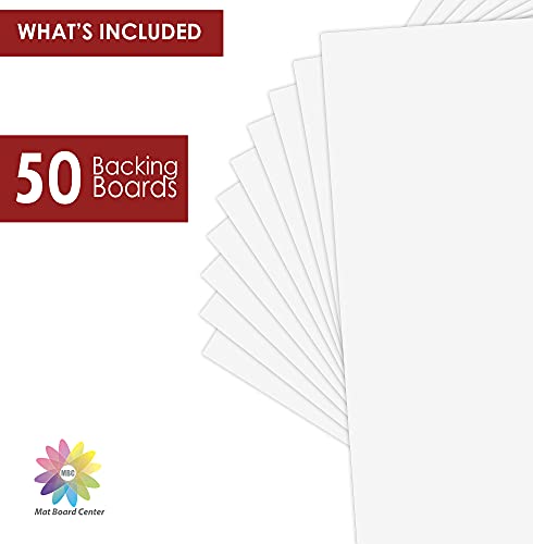 Mat Board Center, 50 Pack 12x12 White Backing Matte Boards, 4-ply Thickness, for Arts, Frames, Photos, Prints and More - color: 50 Pack, size: 12x12