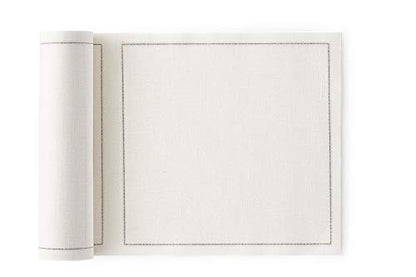 MY DRAP Linen Reusable Luncheon Napkins 7.9x7.9 in (20 Napkins, Cream) - color: Cream Linen